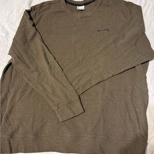 Columbia Men's Olive Waffle Knit Shirt